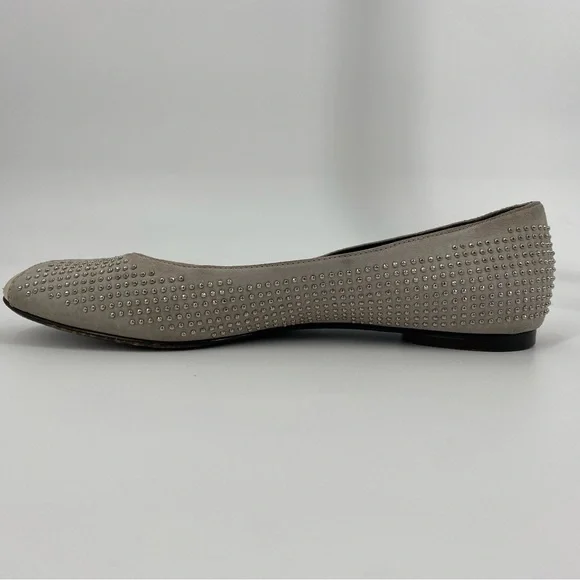 Balenciaga y2k Gray Studded Ballet Flats - Picture 8 of 16